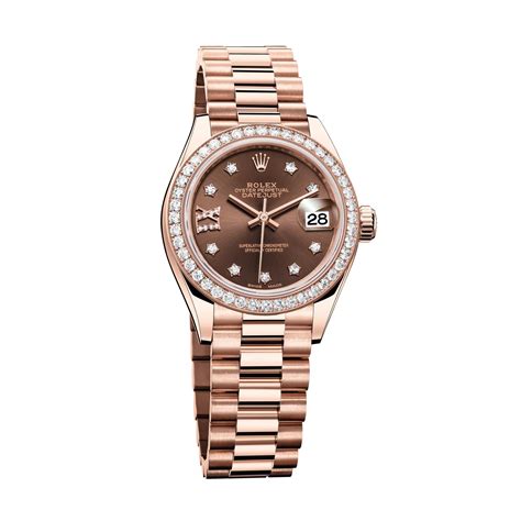 rolex lady datejust 28mm everose gold|Rolex 36mm Datejust with diamonds.